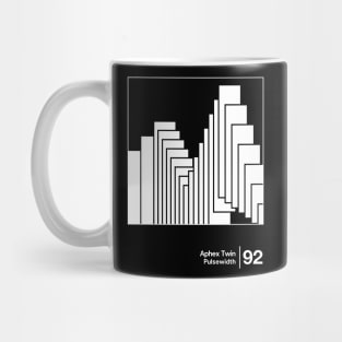 Aphex Twin - Pulsewidth / Minimalist Style Graphic Design Mug